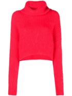 3.1 Phillip Lim Cropped Turtleneck Sweater - Red