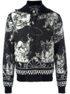 Dolce & Gabbana Cowboy Print Jacket, Men's, Size: 46, Black, Polyamide/polyester