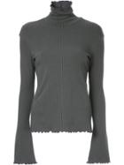 Le Ciel Bleu Turtleneck Blouse - Grey