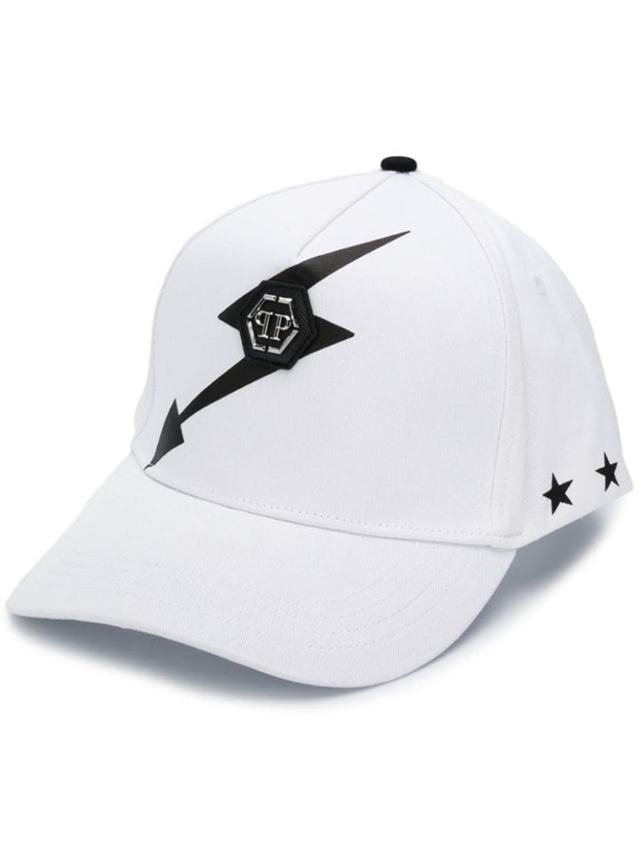 Philipp Plein Thunder Baseball Cap - White