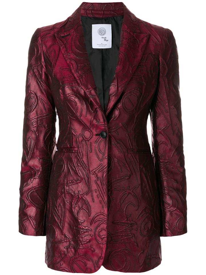 Boule De Neige Textured Jacquard Blazer
