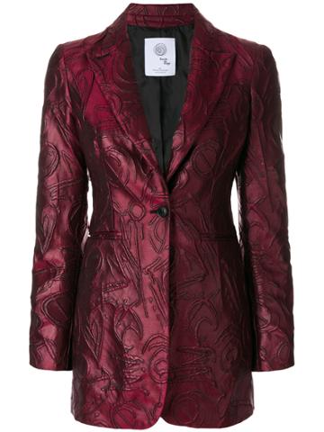 Boule De Neige Textured Jacquard Blazer