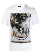 Z Zegna Graffiti Print T-shirt - White