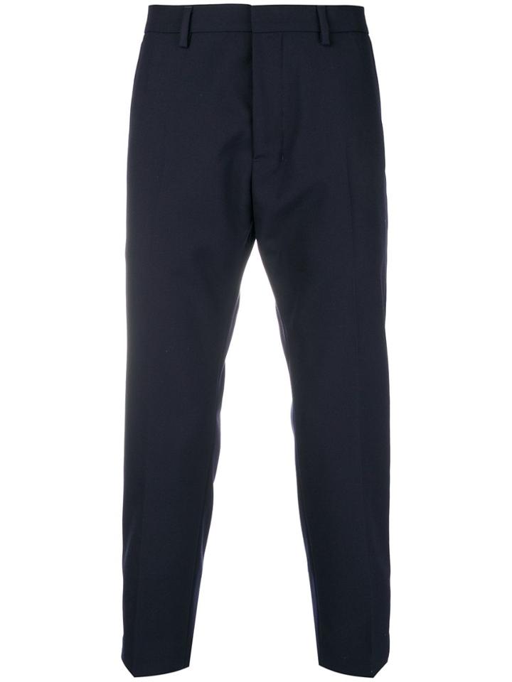 Ami Alexandre Mattiussi Cropped Trousers - Blue