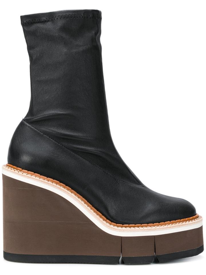 Clergerie Chunky Heel Boots - Black