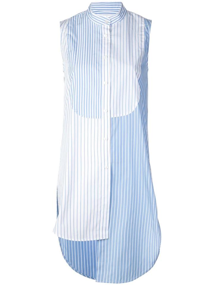 Monse Asymmetric Striped Shirt - Blue