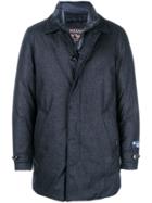 Woolrich Padded Lining Single-breasted Coat - Blue