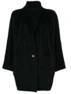 Versace Vintage Shawl Collar Coat - Black