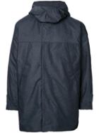En Route Concealed Fastening Hooded Coat, Men's, Size: 3, Black, Polyester