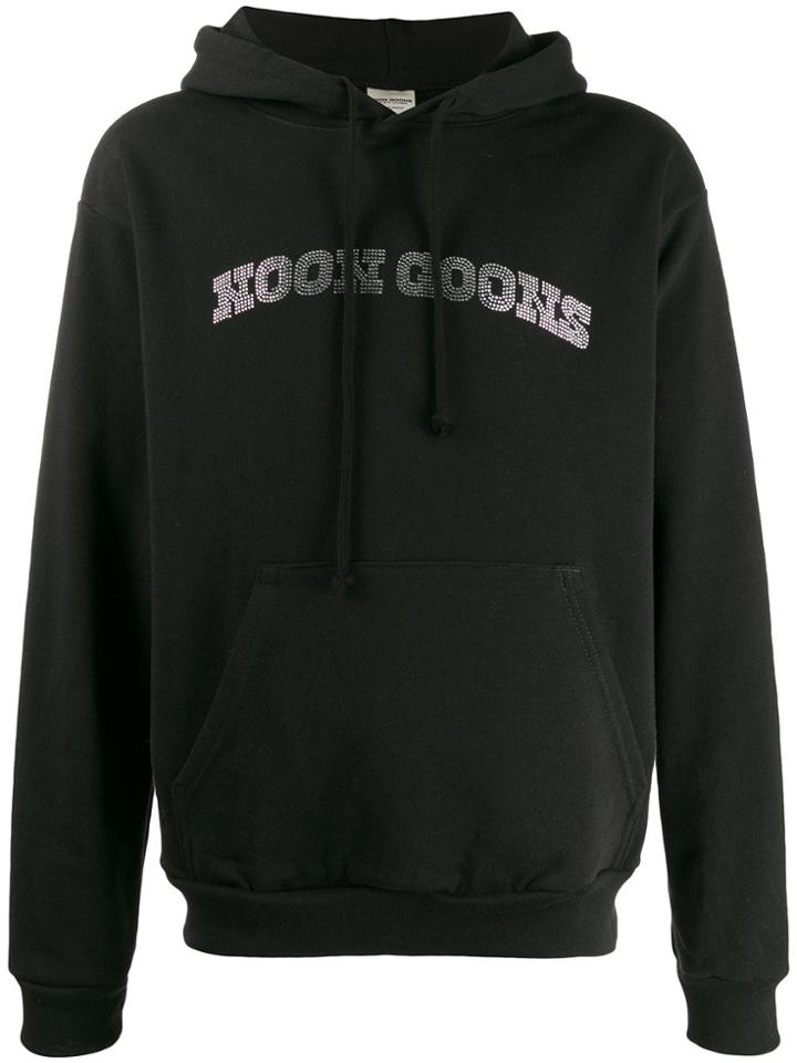 Noon Goons Embellished Logo Hoodie - Black