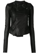 Rick Owens - Draped Jacket - Women - Lamb Skin/cupro/virgin Wool - 40, Black, Lamb Skin/cupro/virgin Wool