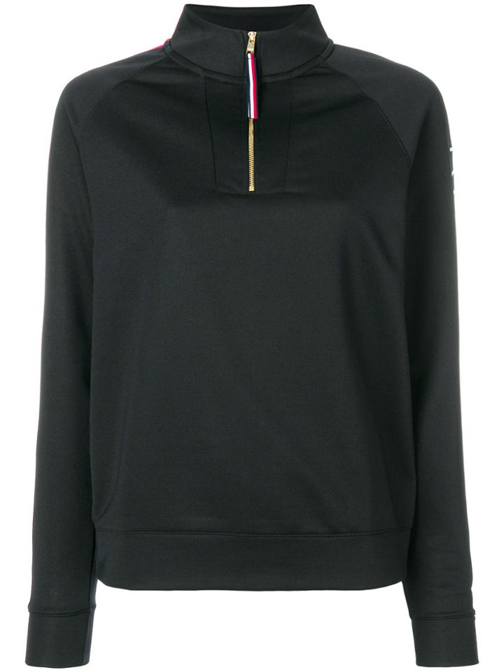 Tommy Hilfiger Zip Front Sweatshirt - Black