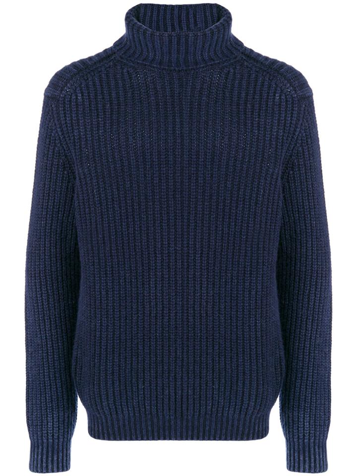 Iris Von Arnim Cashmere Turtleneck Sweater - Blue