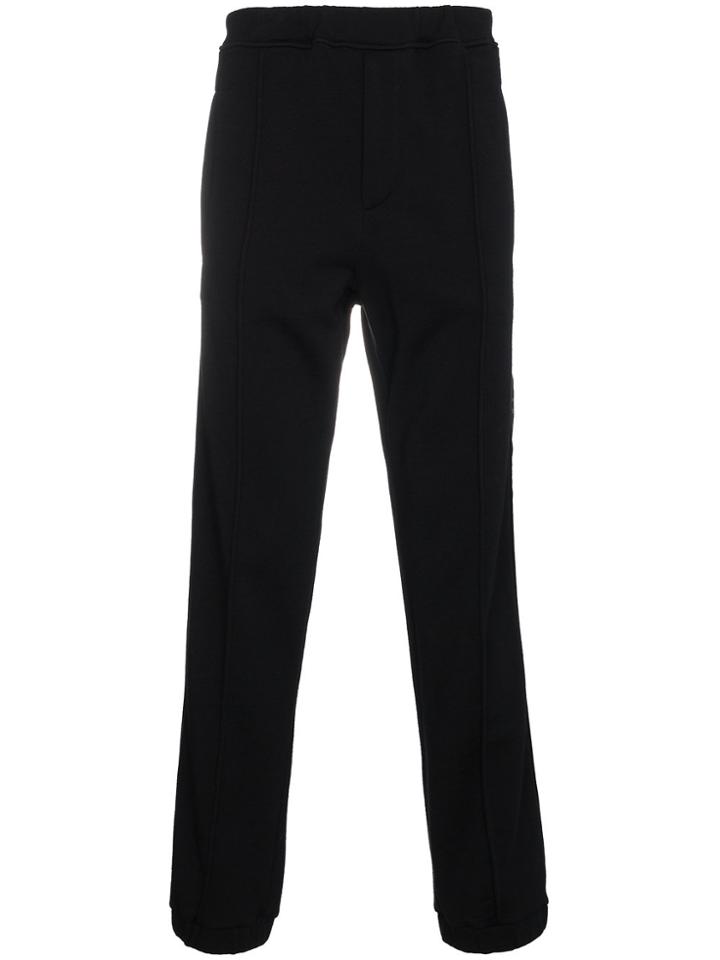 Fendi Ticker Tape Logo Track Pants - Black