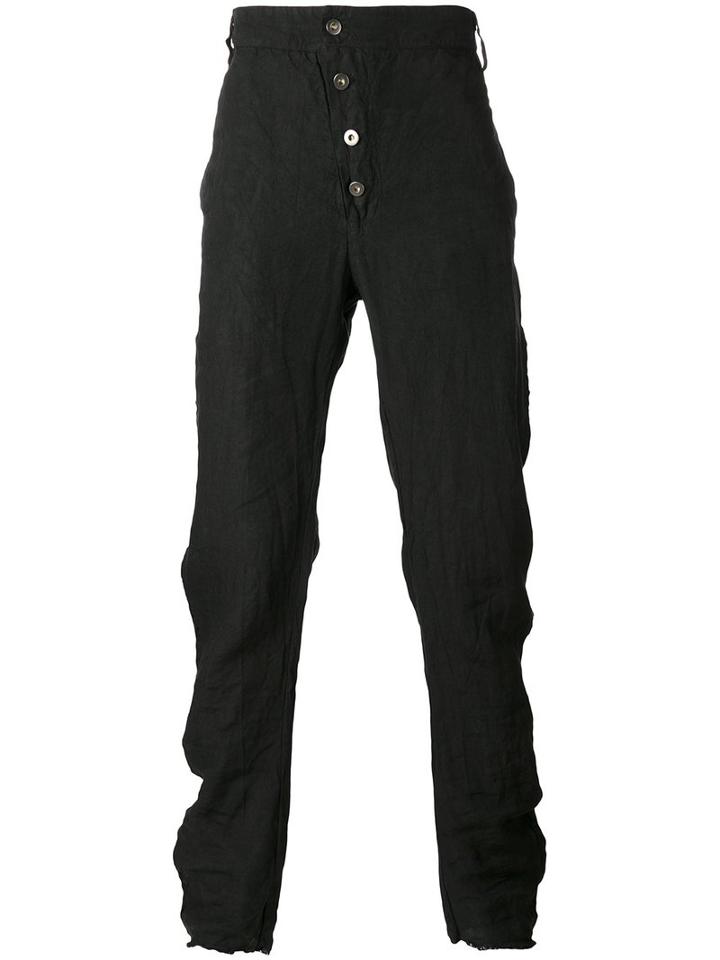 Lost & Found Rooms Diagonal Fly Pants, Men's, Size: Xs, Black, Cotton