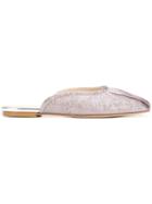 Anna Baiguera Metallic Mules - Pink