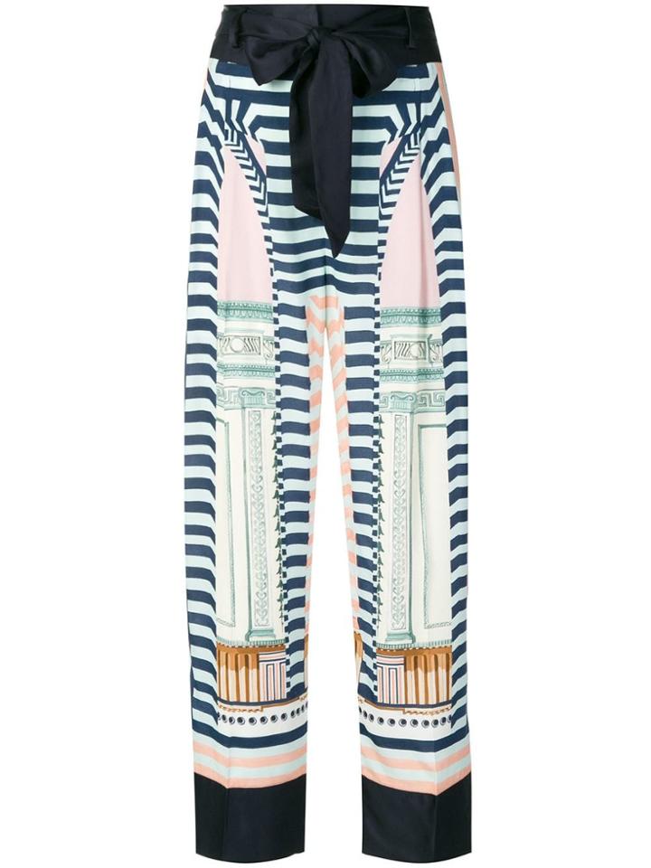 Temperley London Relaxed Patterned Trousers - Blue