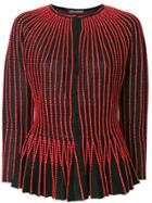 Alexander Mcqueen Piped Detail Top - Red