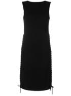 Mcq Alexander Mcqueen - Sleeveless Laced Eyelet Dress - Women - Polyamide/spandex/elastane/viscose - L, Black, Polyamide/spandex/elastane/viscose