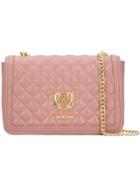 Love Moschino Quilted Faux Leather Shoulder Bag - Pink