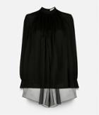 Christopher Kane Plain Wrap Blouse
