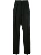 Jil Sander - Clemente Loose-fit Trousers - Women - Spandex/elastane/cupro/wool - 36, Black, Spandex/elastane/cupro/wool