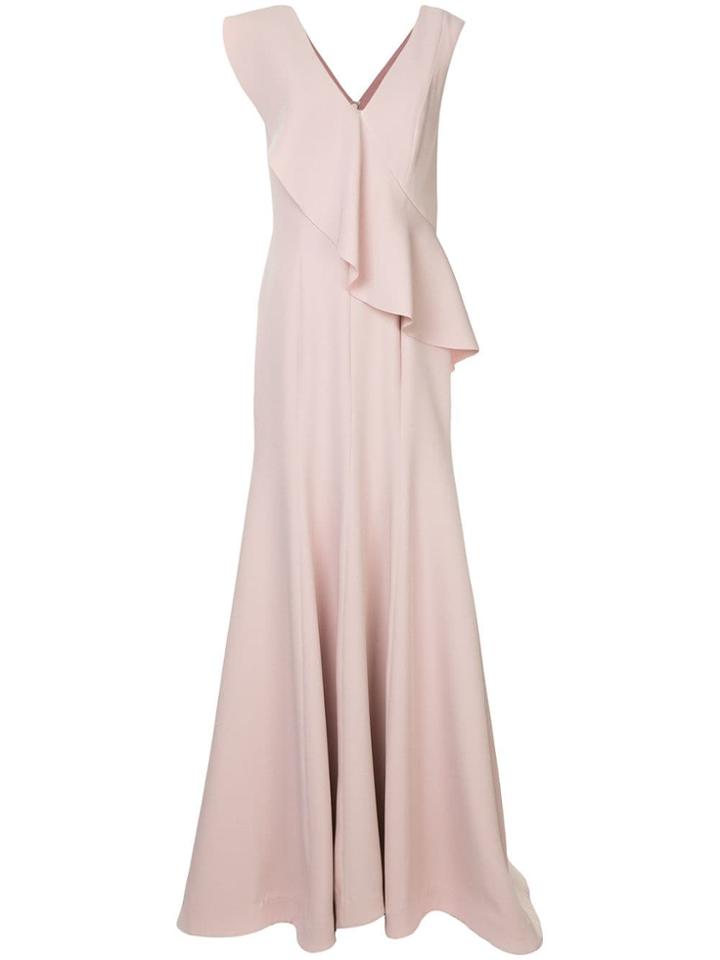 Rachel Gilbert Ruffled Mermaid Dress - Purple