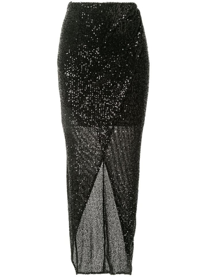 Rachel Gilbert Nancy Sequin Skirt - Black
