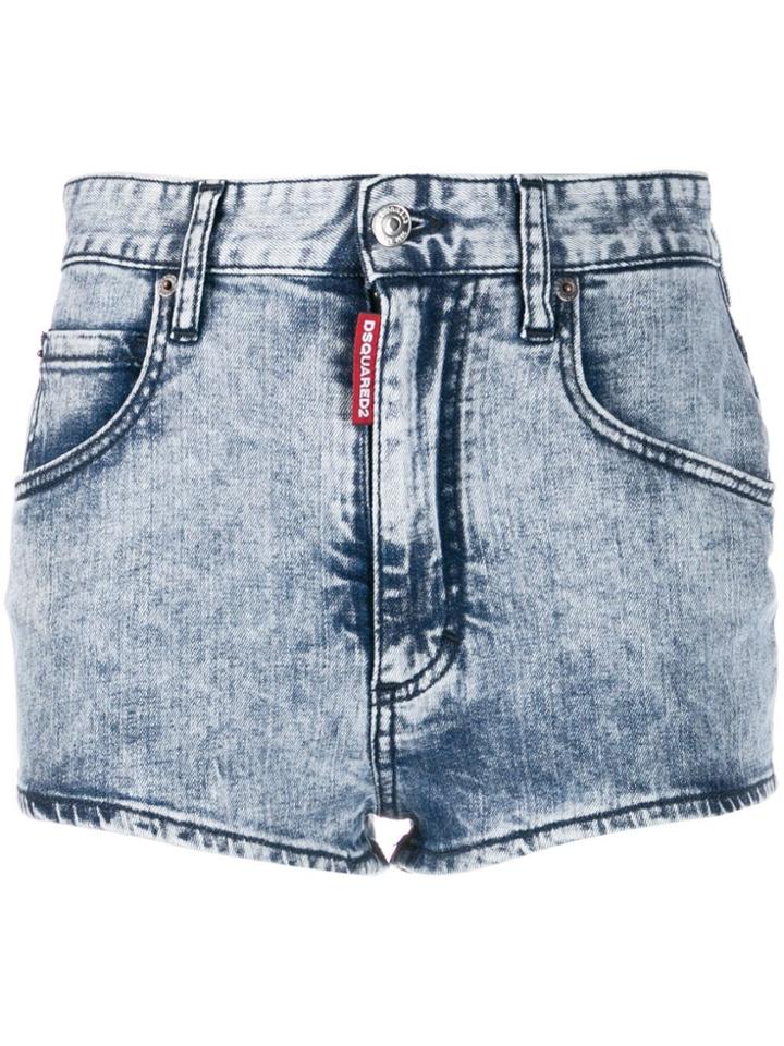Dsquared2 Stonewashed Shorts - Blue