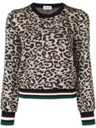 Baum Und Pferdgarten Leopard Print Sweater - Gold