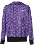 Palm Angels Storm Monogram-print Hoodie - Pink & Purple