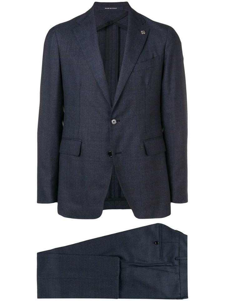 Tagliatore Single Breasted Suit Jacket - Blue