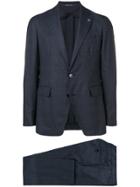 Tagliatore Single Breasted Suit Jacket - Blue