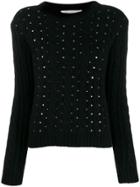 Philosophy Di Lorenzo Serafini Crystal Embellished Jumper - Black