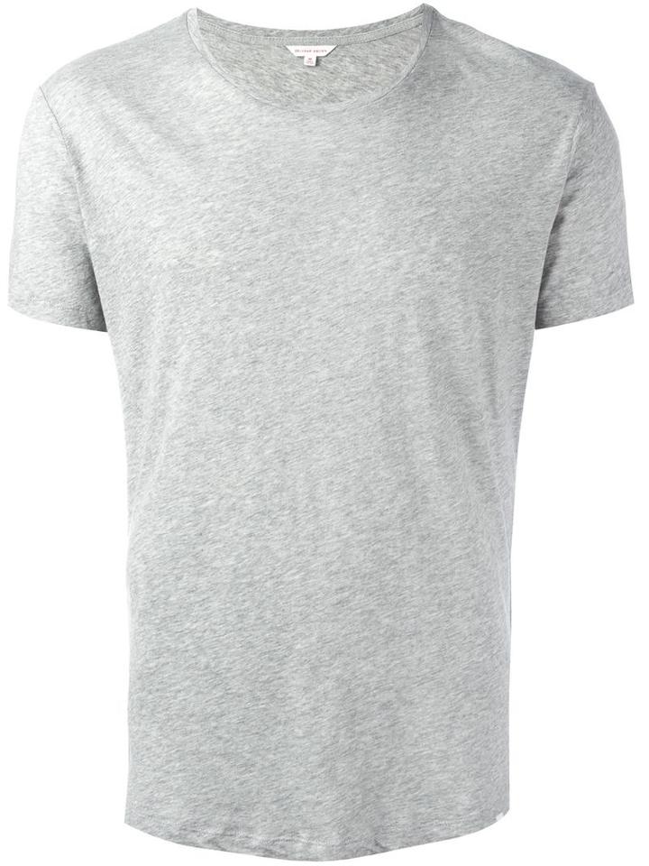 Orlebar Brown Plain T-shirt, Men's, Size: Medium, Grey, Cotton