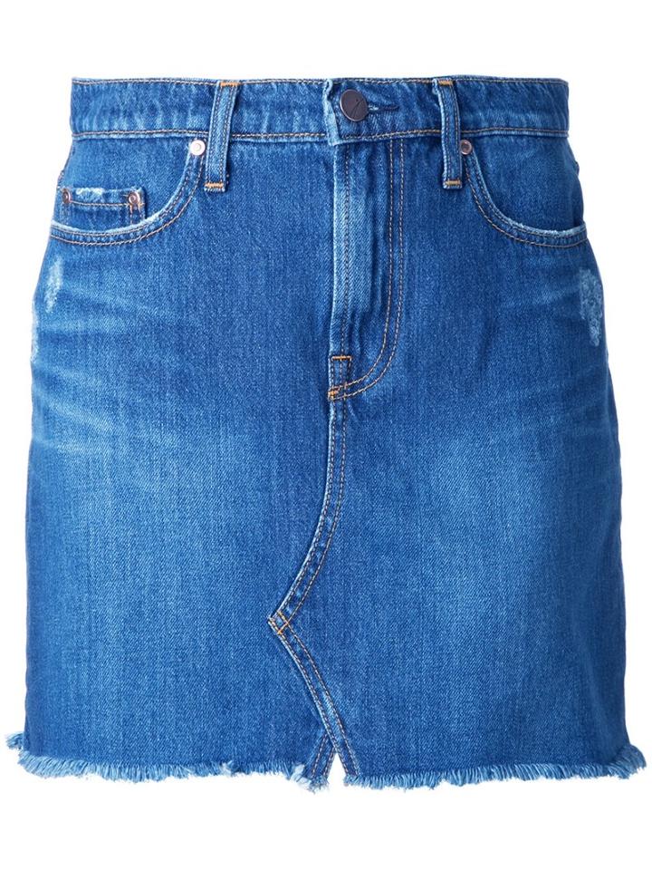 Nobody Denim Piper Skirt, Women's, Size: 28, Blue, Cotton