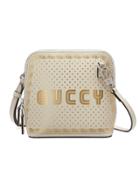 Gucci Guccy Print Mini Shoulder Bag - White
