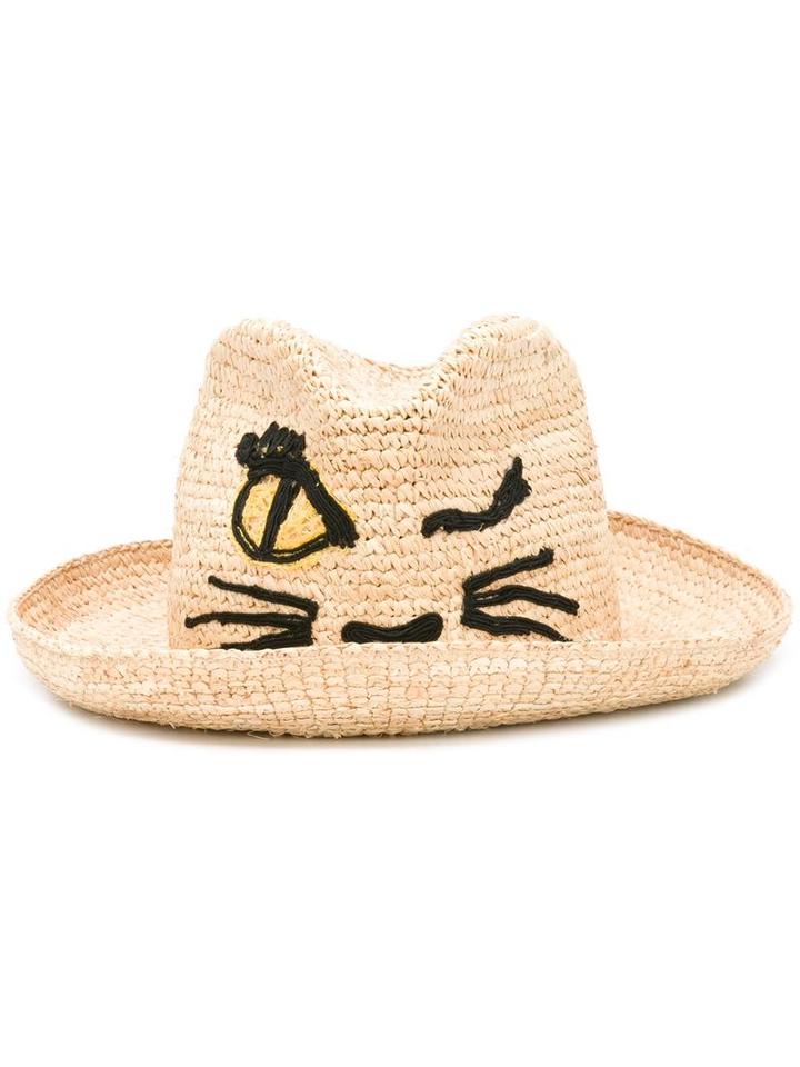 Ermanno Scervino 'wink' Motif Hat, Women's, Size: Small, Raffia