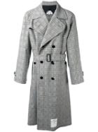 Maison Margiela Re-edition Checked Trench Coat, Men's, Size: 48, Beige, Wool/spandex/elastane/cotton