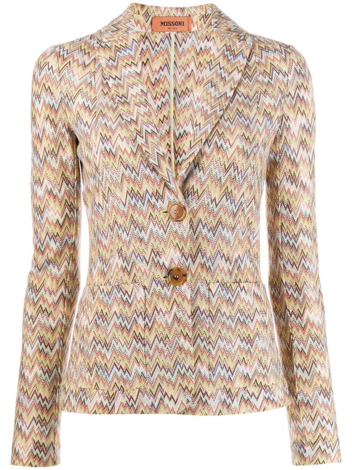 Missoni Zigzag Pattern Blazer - Neutrals
