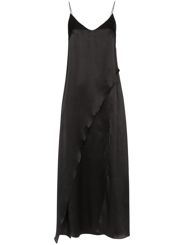Matériel Split Front Maxi Dress - Black