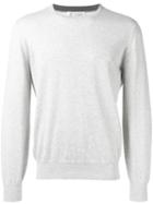 Brunello Cucinelli Plain Sweatshirt, Men's, Size: 50, Grey, Cotton/leather