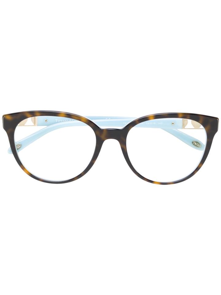 Tiffany & Co. Tortoiseshell-effect Glasses - Brown