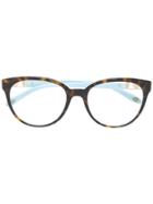 Tiffany & Co. Tortoiseshell-effect Glasses - Brown