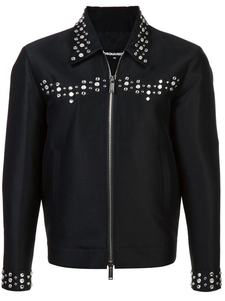 Dsquared2 Zipped Shirt Jacket - Black