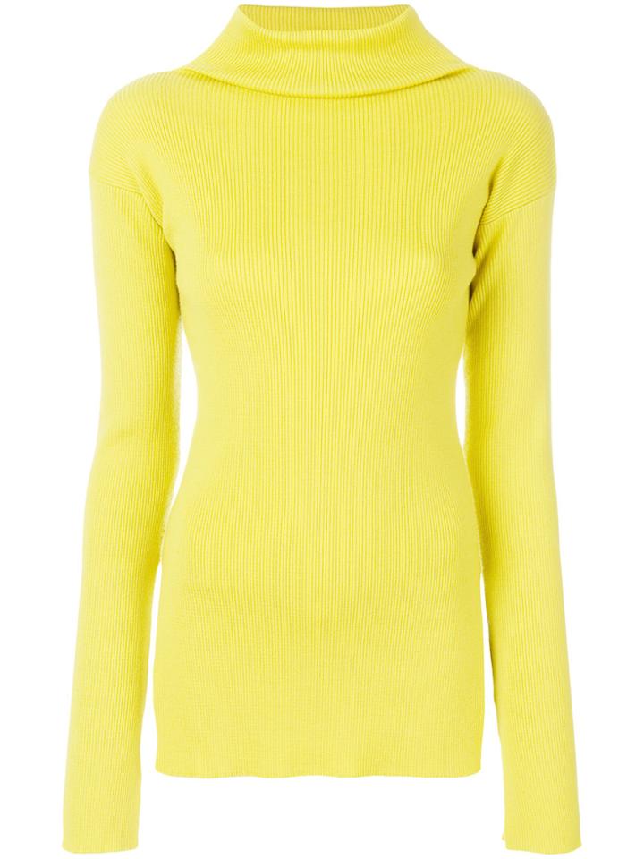 Erika Cavallini Side-slit Jumper - Yellow & Orange