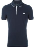 Armani Jeans Logo Patch Polo Shirt, Men's, Size: Medium, Blue, Cotton