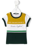 Burberry Kids - Striped T-shirt - Kids - Cotton - 12 Mth, Yellow/orange