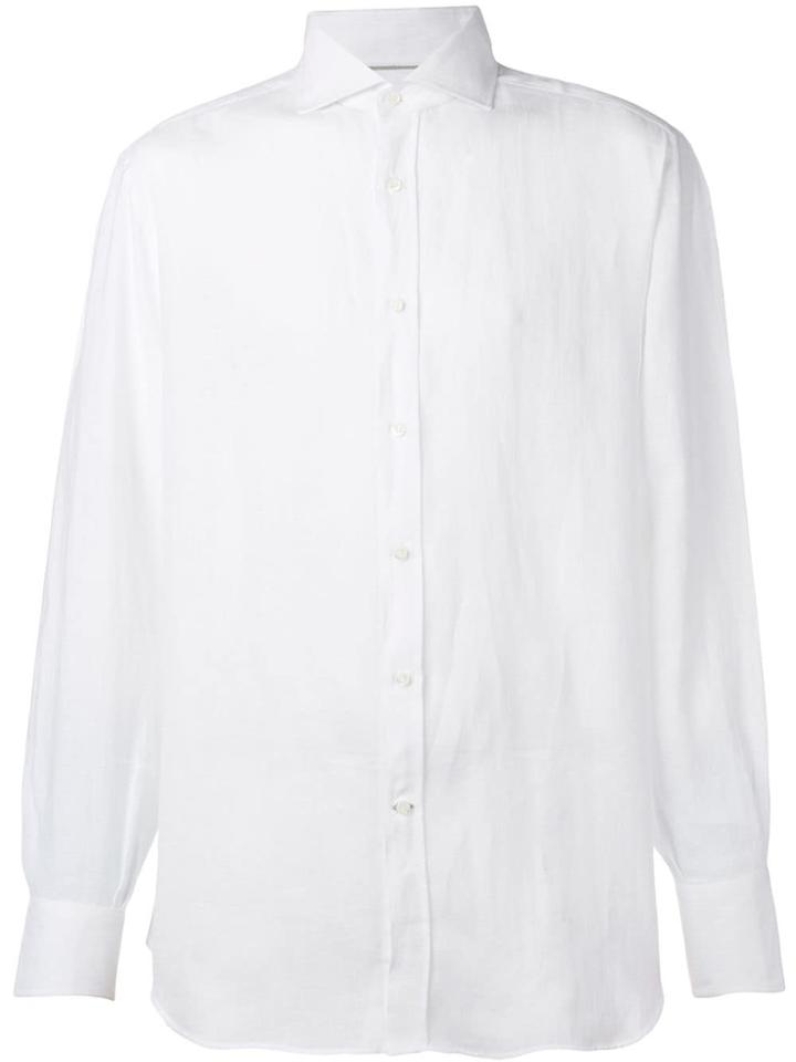 Brunello Cucinelli Pointed Collar Shirt - White