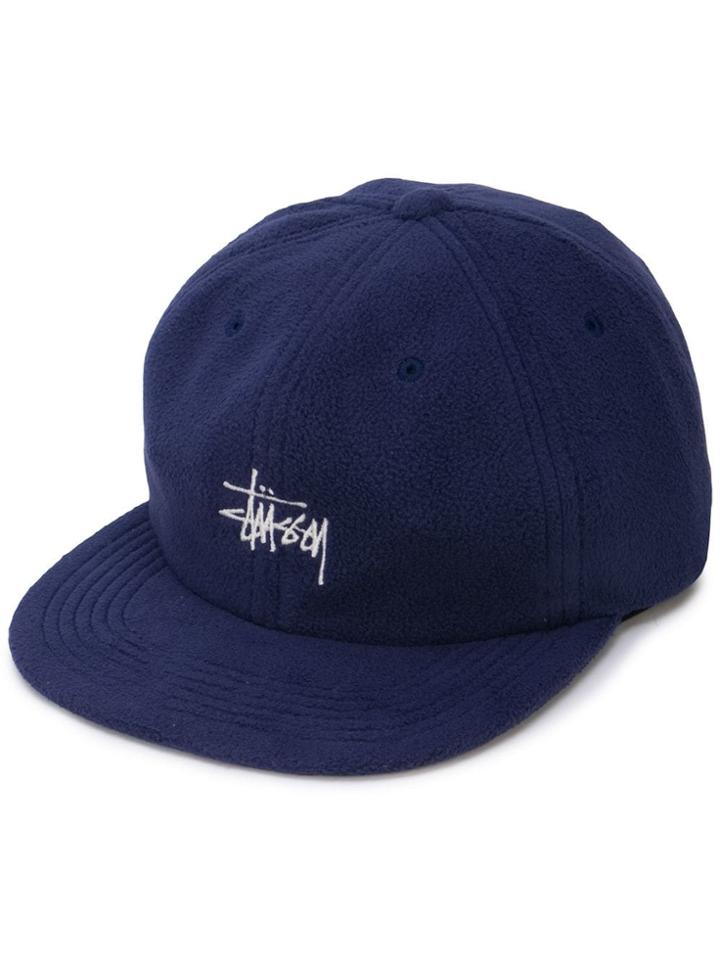 Stussy Stock Polar Fleece Cap - Blue